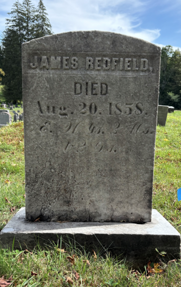 Gravestone of James Redfield