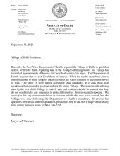 Village of Delhi Lead Level Exceedance Letter from Mayor pdf